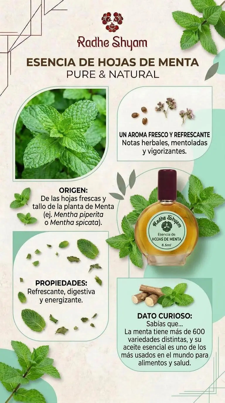 Esencia Radhe Shyam Hojas De Menta