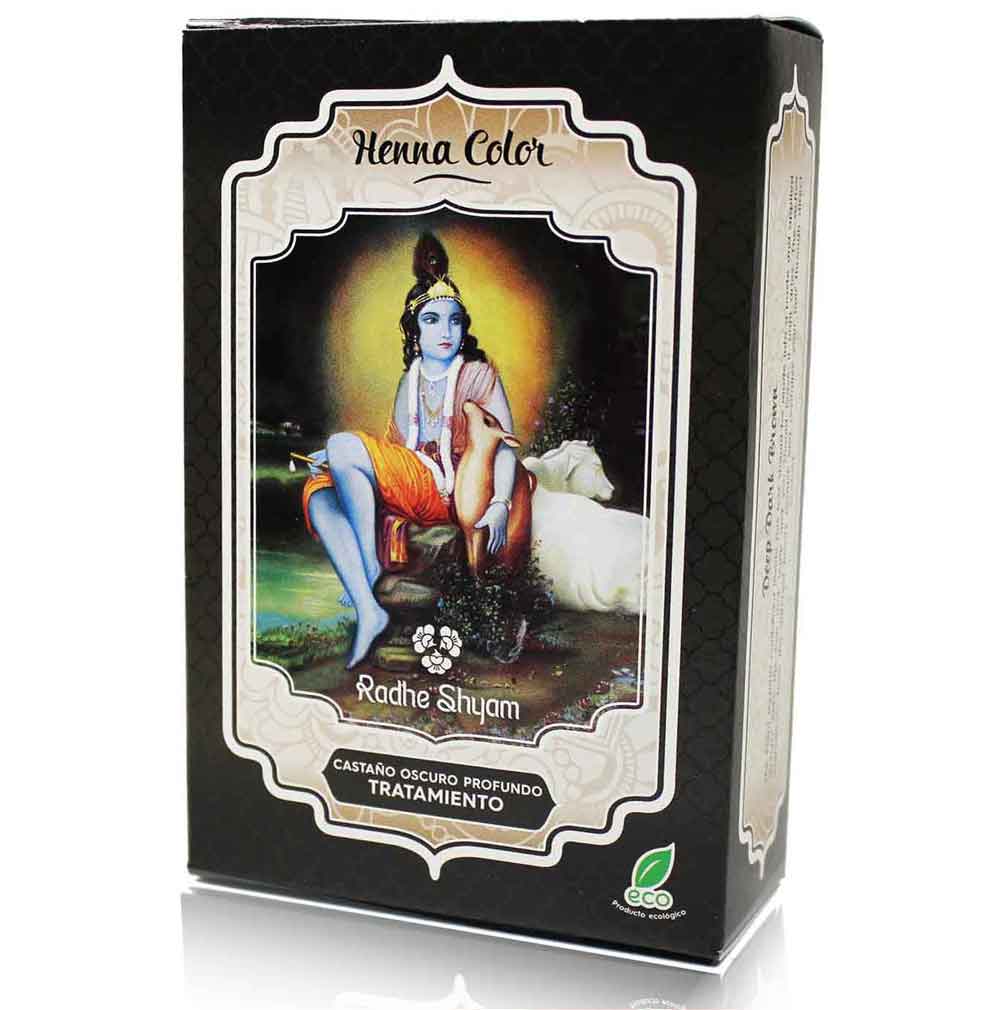 Pack Henna cubre canas color castaño oscuro profundo tratamiento Fast Bundle